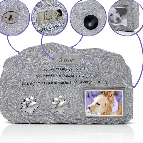 Just Fur Them Pet Urn with Photo - Pet Memorial Gifts I Dog Urn | Cat Urn - Picture 7 of 13